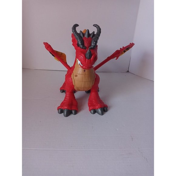 Fisher Price IMAGINEXT Red Winged Eagle Talon Castle Dragon With Sounds WORKS - Picture 15 of 16